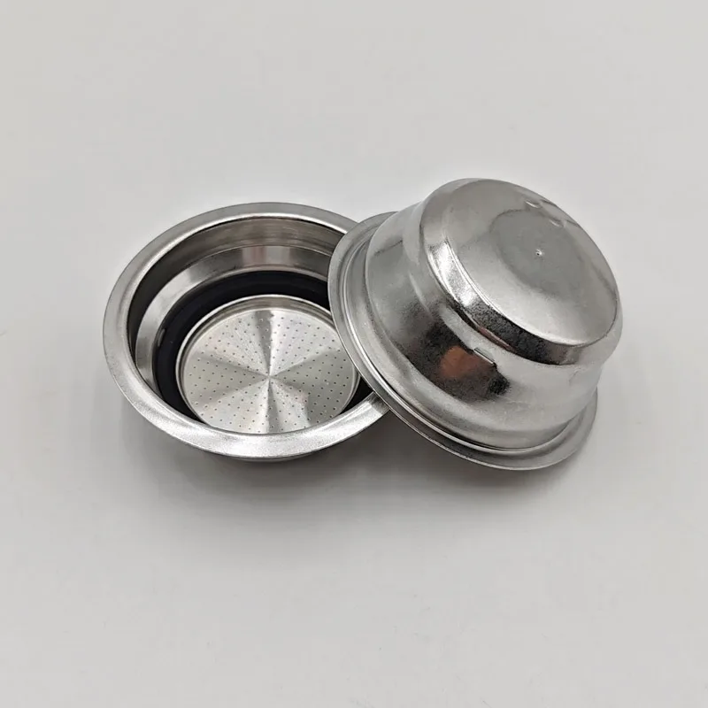 51mm Pressurized Porous Filter Stainless Steel Double Layer Coffee Filter Portafilter Basket Coffee Machine Accessories