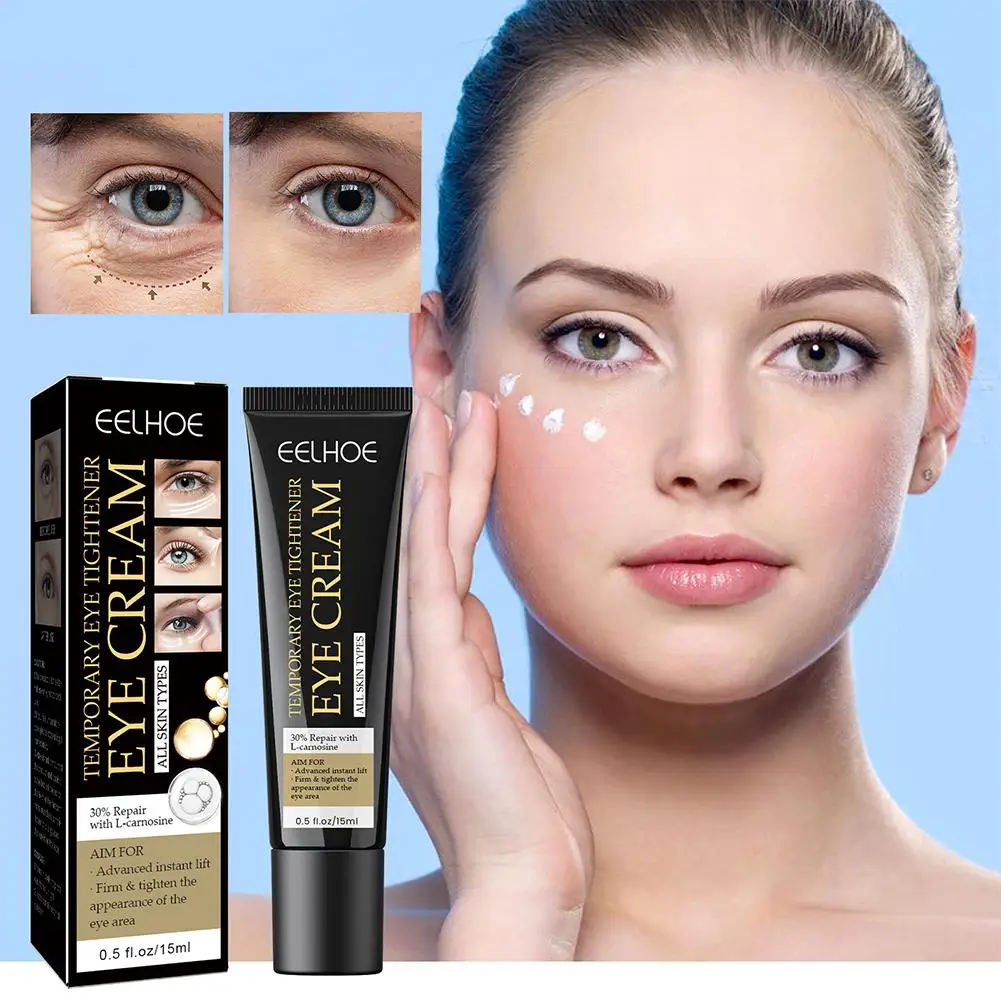 Crème anti-déformable pour les yeux, élimine les poches sous les yeux, lifting, raffermissant, lisse, soin de la peau, hydratant, massage instantané, 15ml