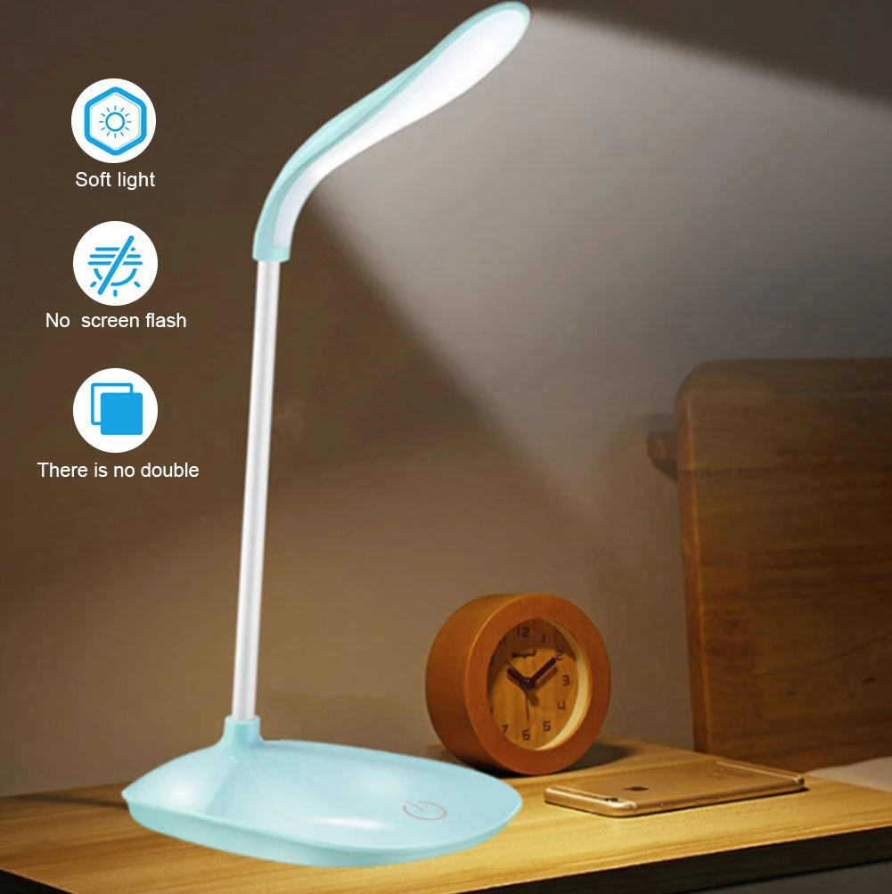 Imagem -04 - Dimmable Led Desk Lamp Foldable Touch Table Lamp Bateria Recarregável Multifuncional Luz Portátil Nightlight