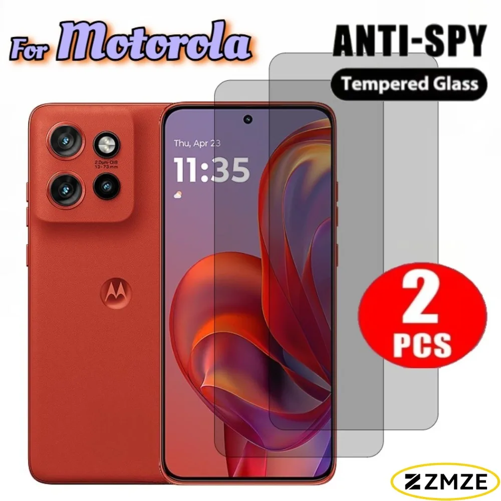 

2 Pcs Privacy Anti-Spy Tempered Glass For Motorola Edge 70 30 20 60 Stylus 60 50 30 Neo 30 Pro 20 Fusion Series Protectivel Film
