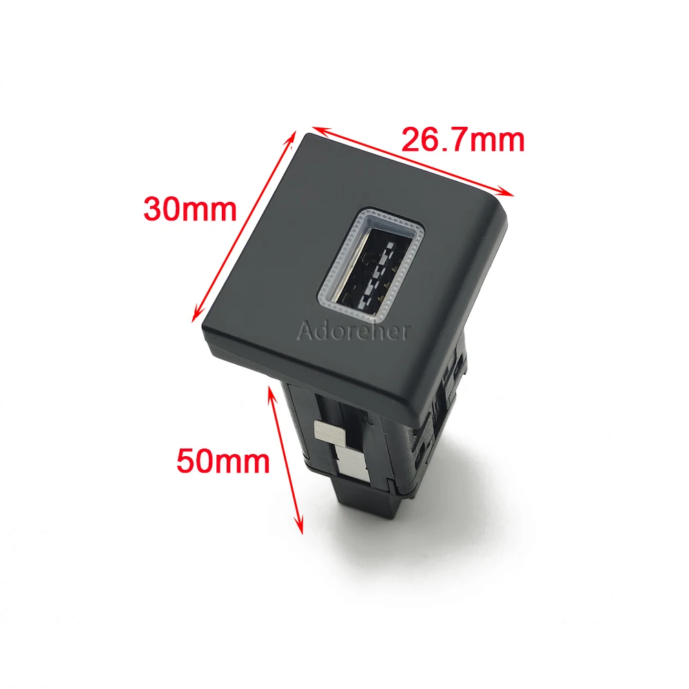 Red LED Light Car Quick Charger Dual Type-C Q C3.0 Outlet Power Adapter Modified Charging Socket for Amarok 11-18 Model for VW