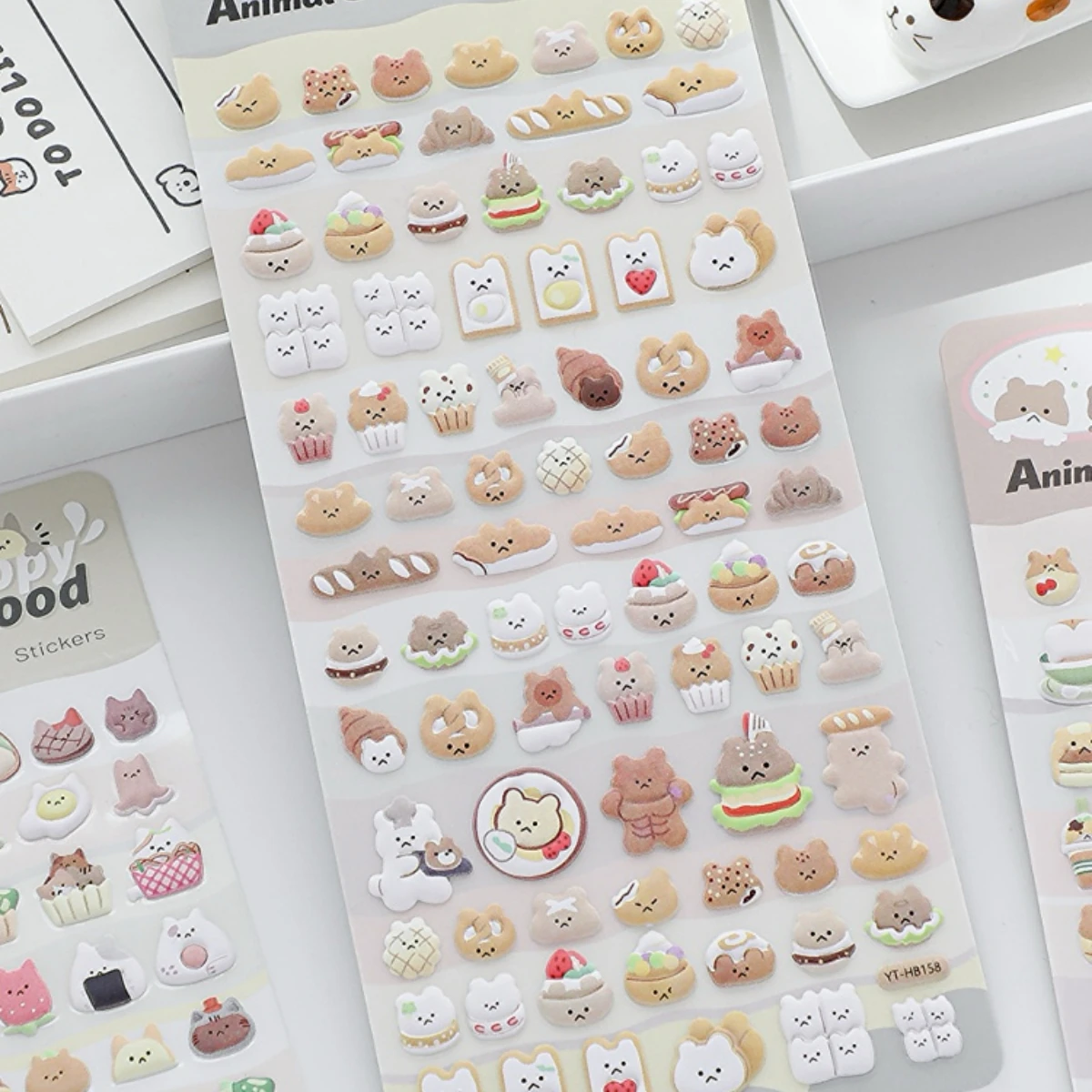 

4 шт./8 шт., коллекция мини-животных, 3D пухлые наклейки, скрапбукинг, сделай сам, журнал, канцелярские наклейки, милый декор, школьные принадлежности