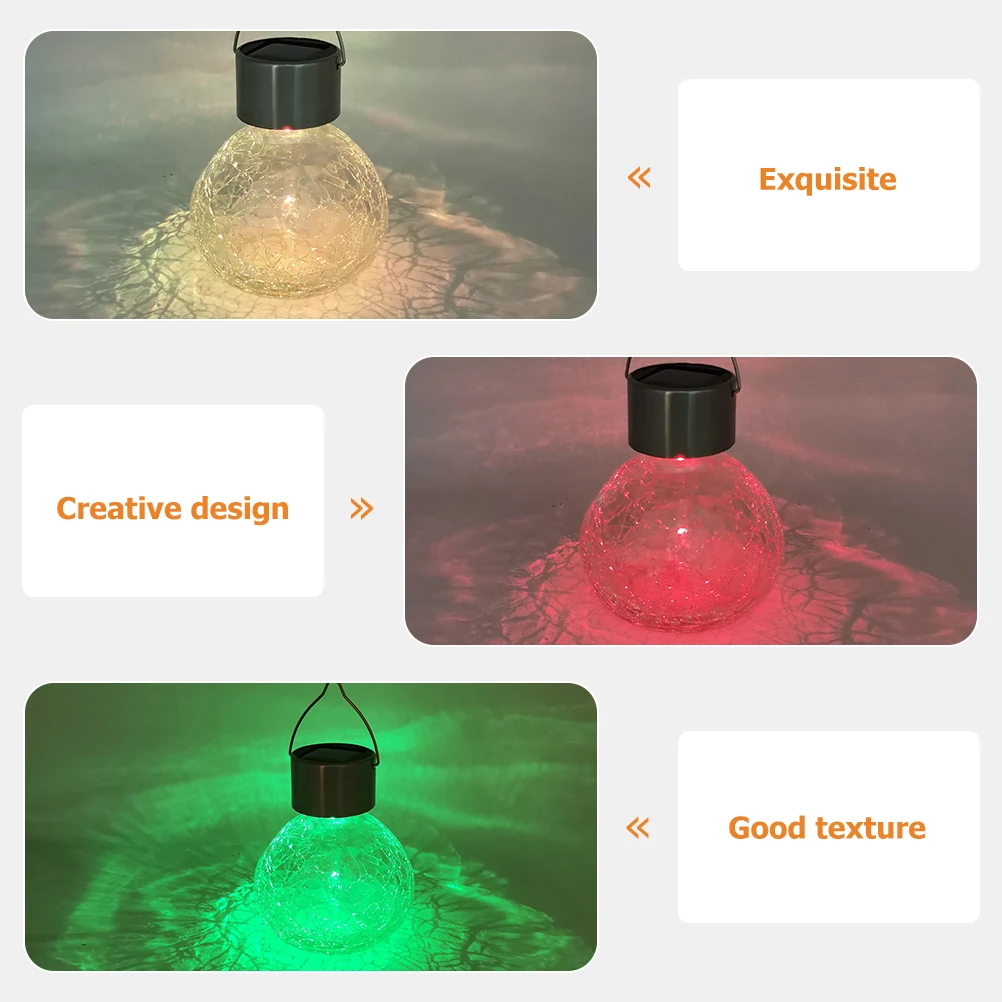 

Solar Glass Ball Lamp Solar Lights Yard Lights Waterproof corrosion-resistant Beautiful Decoration Garden Landscape Lighting