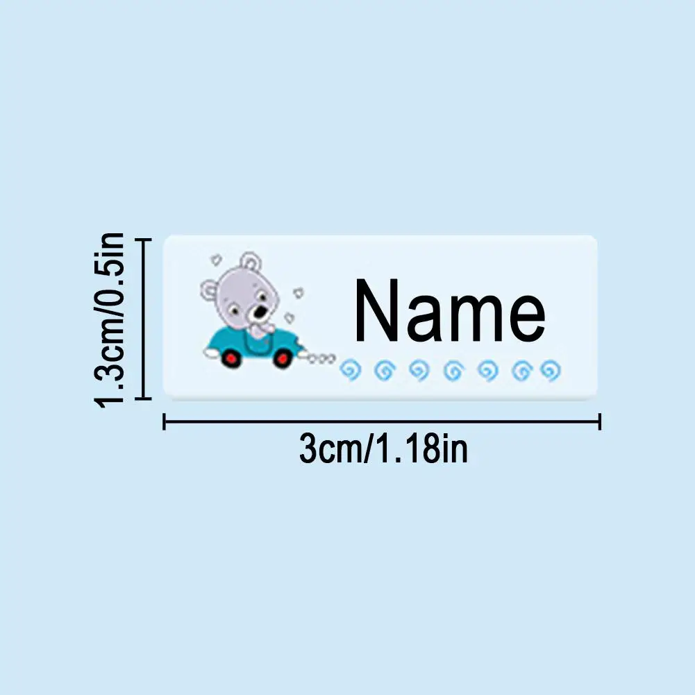 Name Tag Sticker Customize Stickers Waterproof Personalized Labels Children School Stationery Water Bottle Pencil Dinosaur