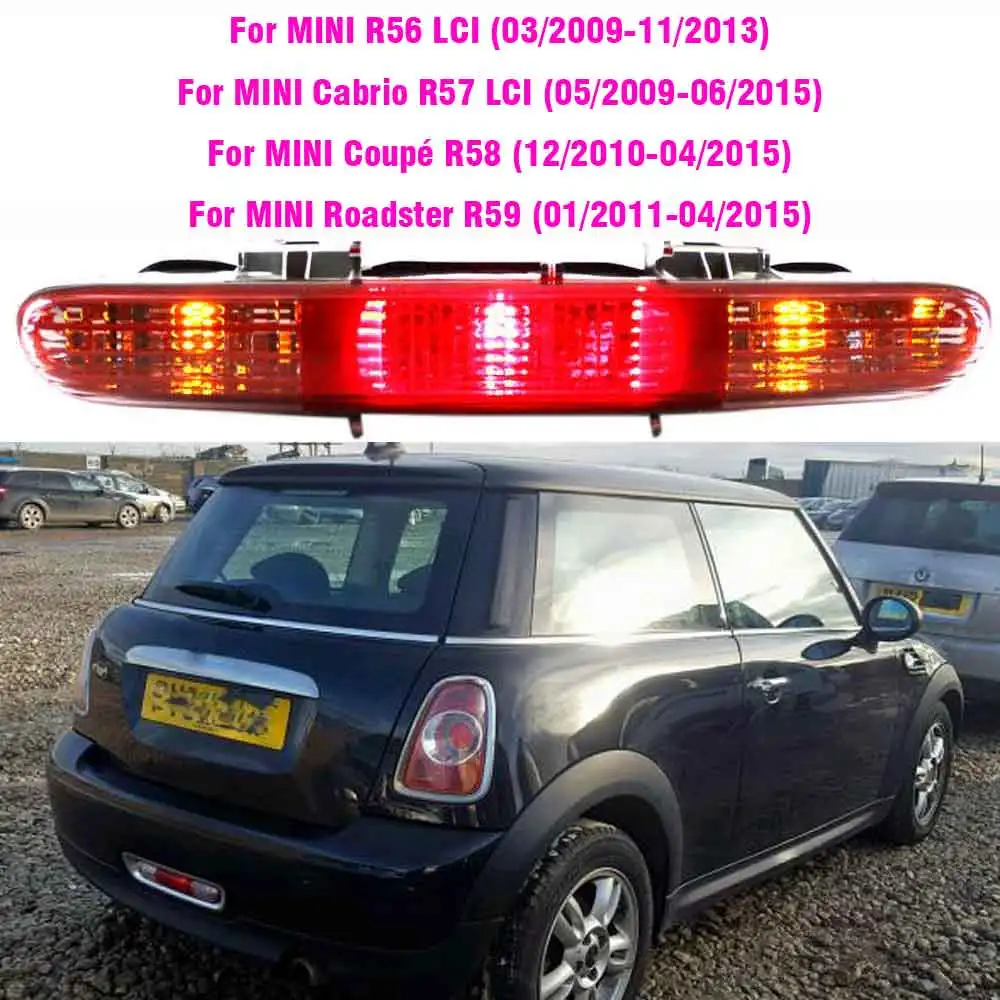 

Rear Bumper Tail Fog Lamp Marker Brake Light For MINI Cooper R56 R57 R58 R59 2009-2013 63247255925