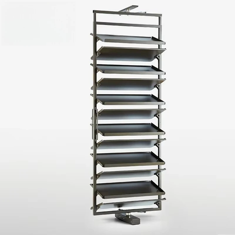 

Wardrobe Rotating Storage Cabinet Display Metal Modern 360 Revolving Shoe Rack