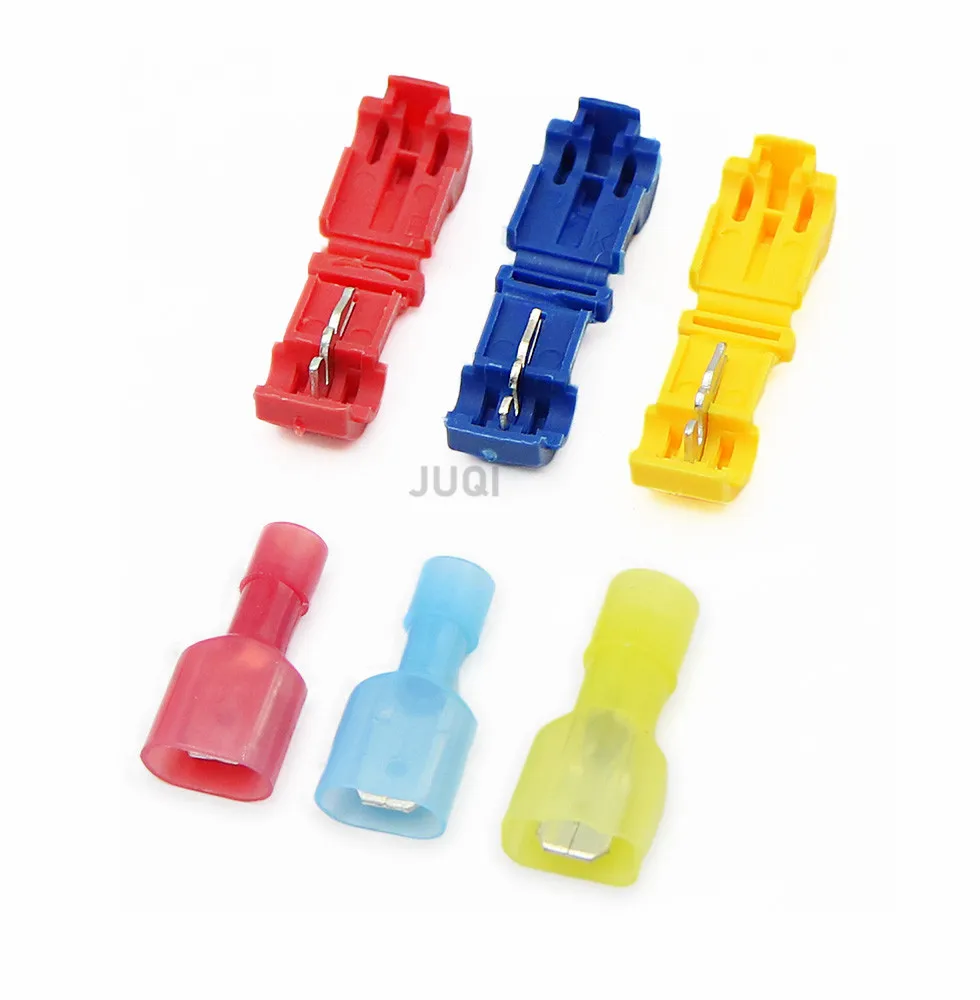 30pcs/15set T-Tap Wire Connectors,Self-Stripping Quick Splice Electrical Wire Terminals, Insulated Quick  Spade Terminals