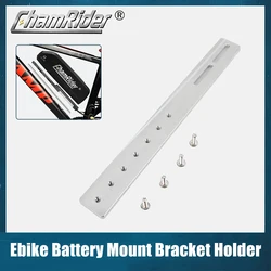 Electric Bicycle Battery Mount Bracket Holder, Downtube Battery Frame Mounting Rack for Hailong Battery Adapter Tool Parts