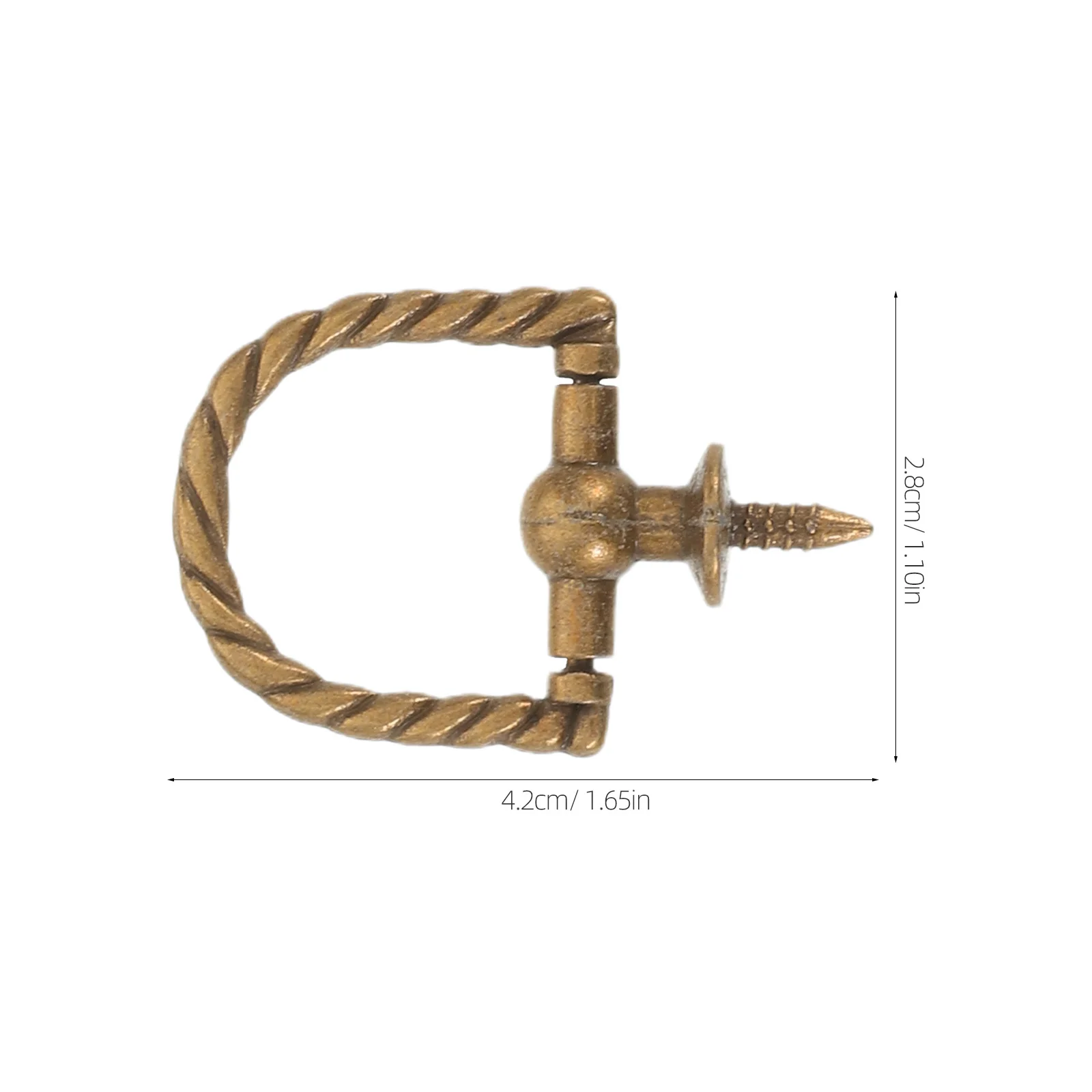 20 قطعة خمر ثقب واحد سبائك الزنك درج يسحب الرجعية مقابض للخزانة الذهب مضمد المقابض لخزانة المطبخ #2