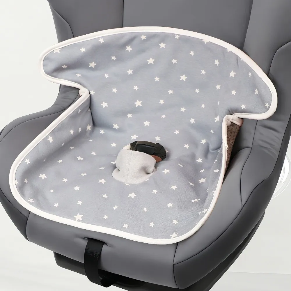 Washable Baby Car Seat Liner Pad Universal Fit With Harness Hole Stroller Cushion Waterproof Protective
