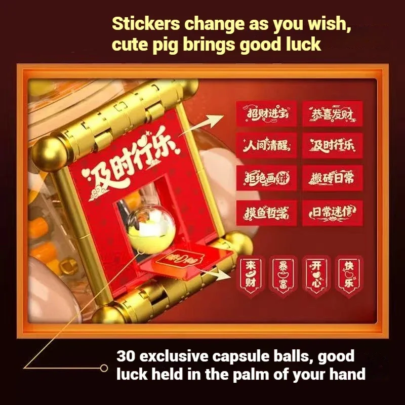 Capybara Surprise Capsule Toy Gacha Machine Building Blocks Desktop Ornaments Kids Assembly Educational DIY Toys Holiday Gifts