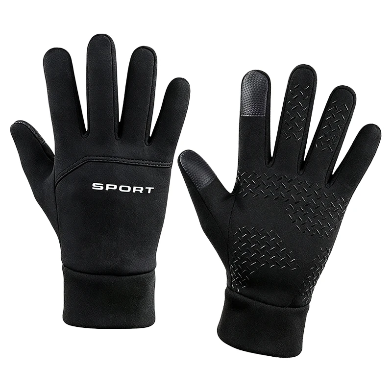 Neue, warme Winterhandschuhe für Herren, winddicht, rutschfest, kältebeständig, ideal zum Radfahren, für Outdoor-Aktivitäten, atmungsaktiv, geeignet zum Radfahren, Laufen und Wandern. – Detail 3