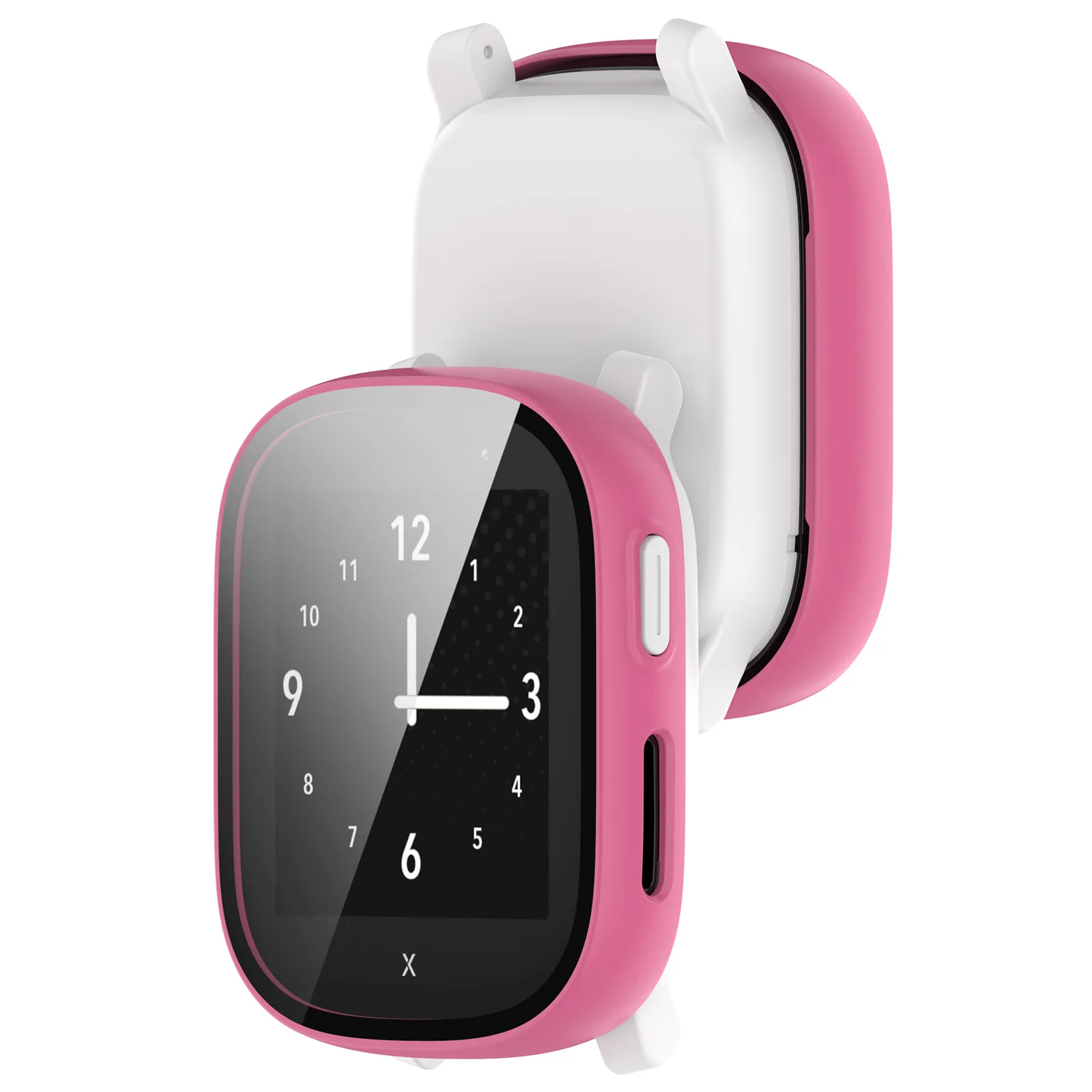 Osłona na twardą krawędź pełnoekranowa szklana folia ochronna obudowa do klawiatury dla Xplora X6 Play Kids Smart Watch etui ochronne akcesoria