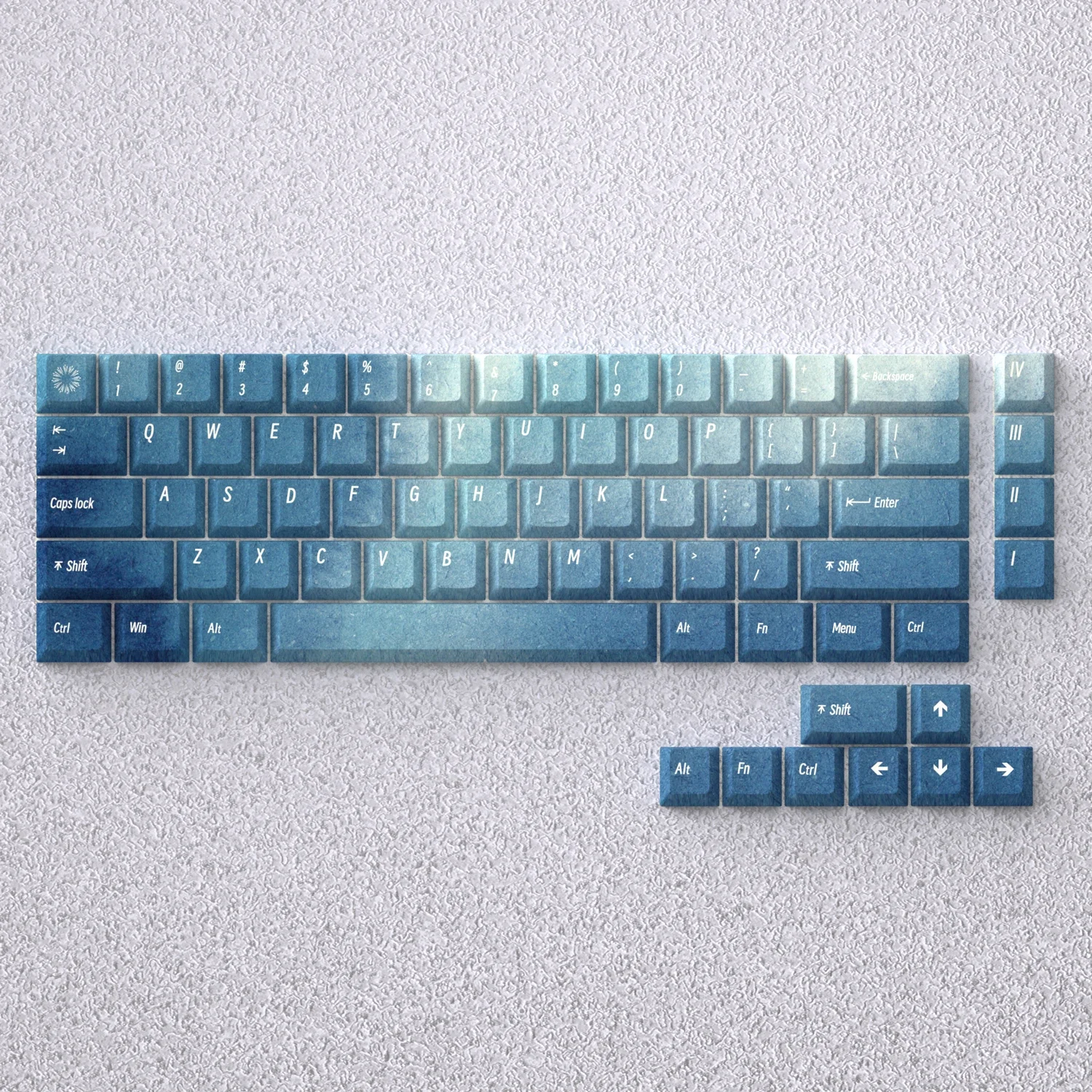 73 Keys Keycaps Norwegian Auro - Gaming Keyboard Blue Switches 评论和价格