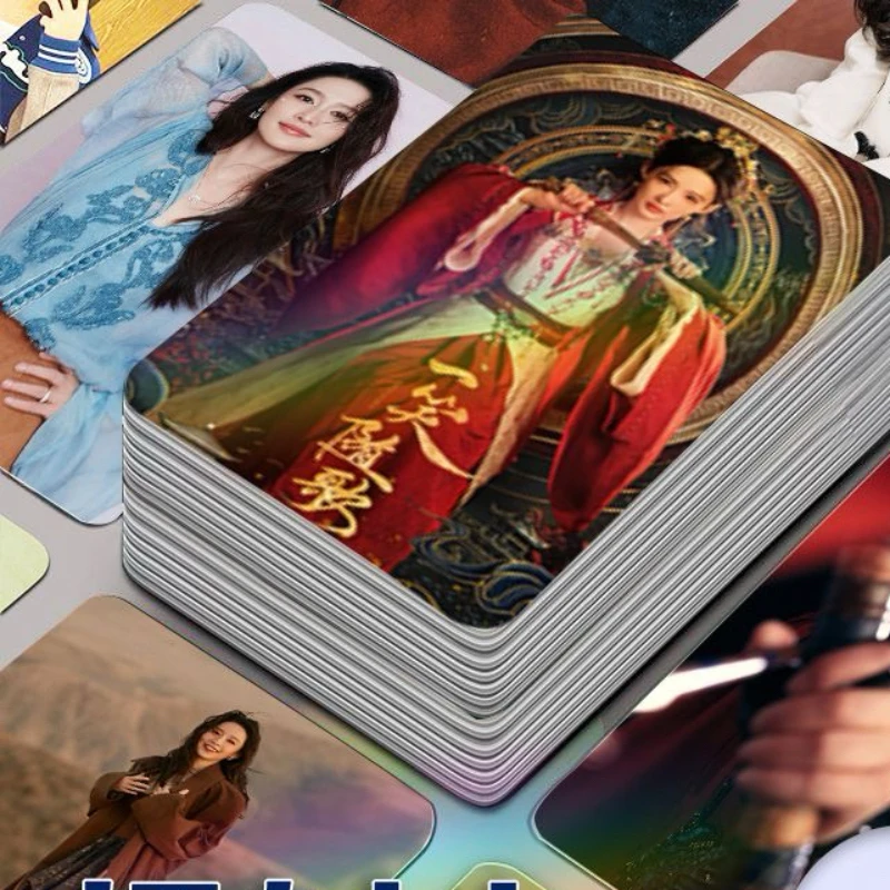 30/50PC Chen Zheyuan Li Qin Chen Heyi TV Fated Hearts Feng Suige Fu Yixiao Foto Still Drama Cetak Dua Sisi Kartu 3 Inci