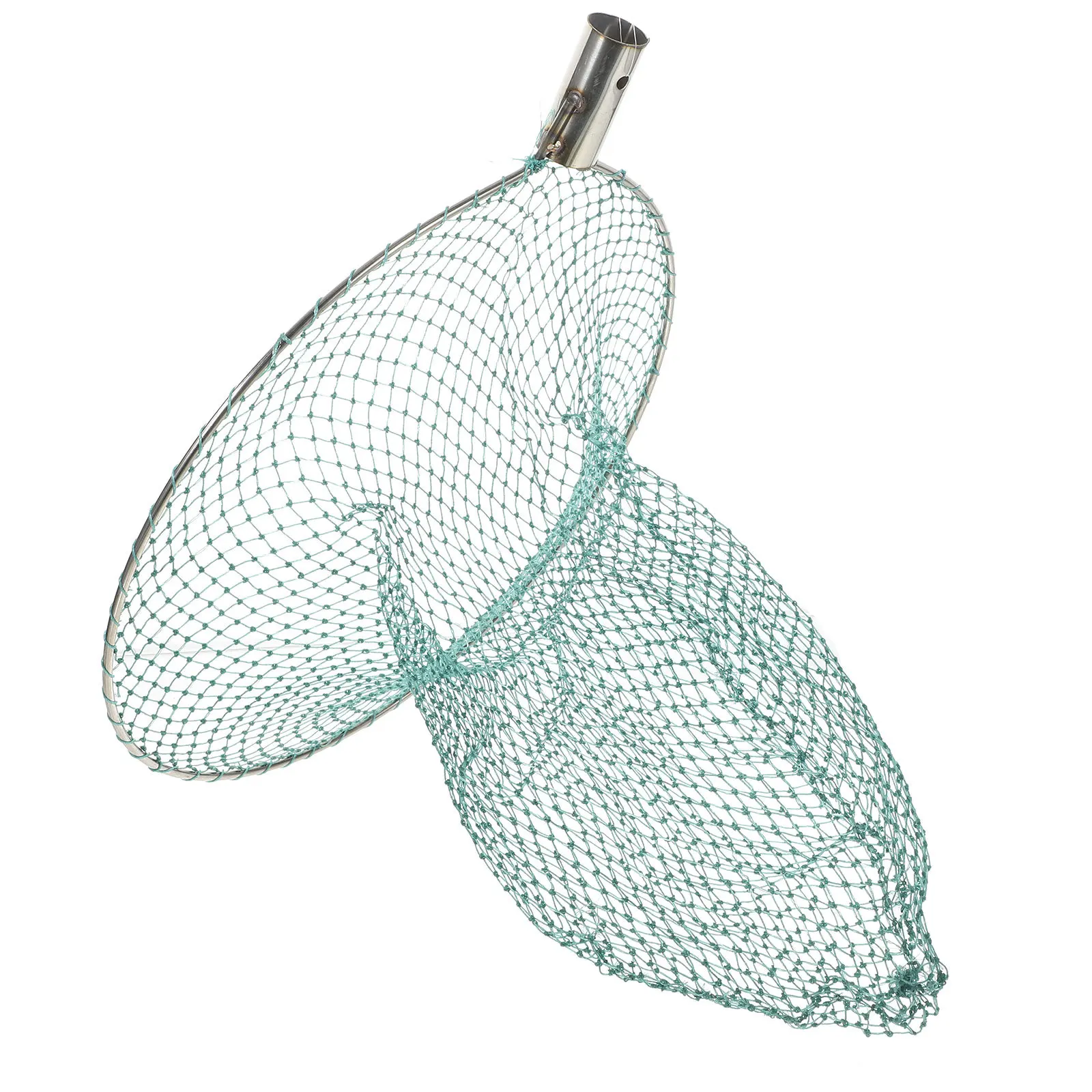 

1Pcs 30Cm Diameter Fishing Net Head Stainless Steel Construction Heavy Duty Corrosion Resistant for Angling Fish Capture Hand