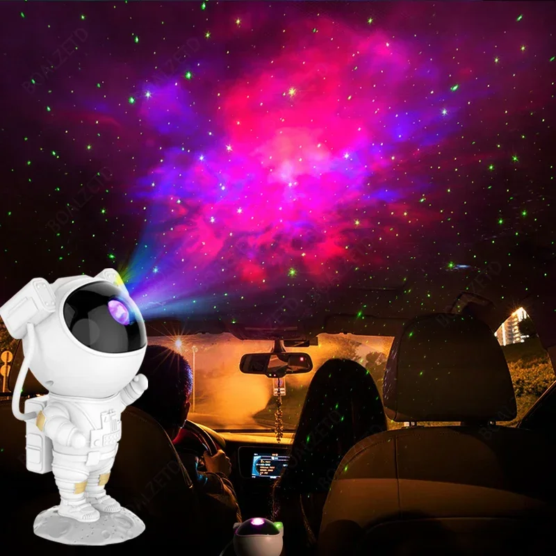 Star Projector Galaxy Night Light Astronaut Space Projector Starry Nebula Ceiling LED Lamp for Bedroom Home Decorative Kids Gift