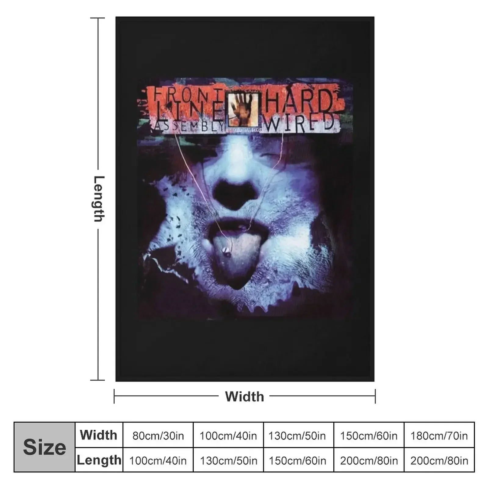 New FRONT LINE ASSEMBLY MUSIC ARTWORK Throw Blanket For Sofa Thin sofa bed bed plaid Luxury St Large Fashion Sofas Blankets