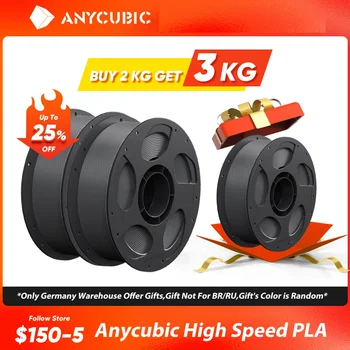 ANYCUBIC High-Speed PLA Filament 1.75mm Plastic For 3D Printer 1kg/Roll Rubber Consumables Material for ANYCUBIC Kobra 2 Series