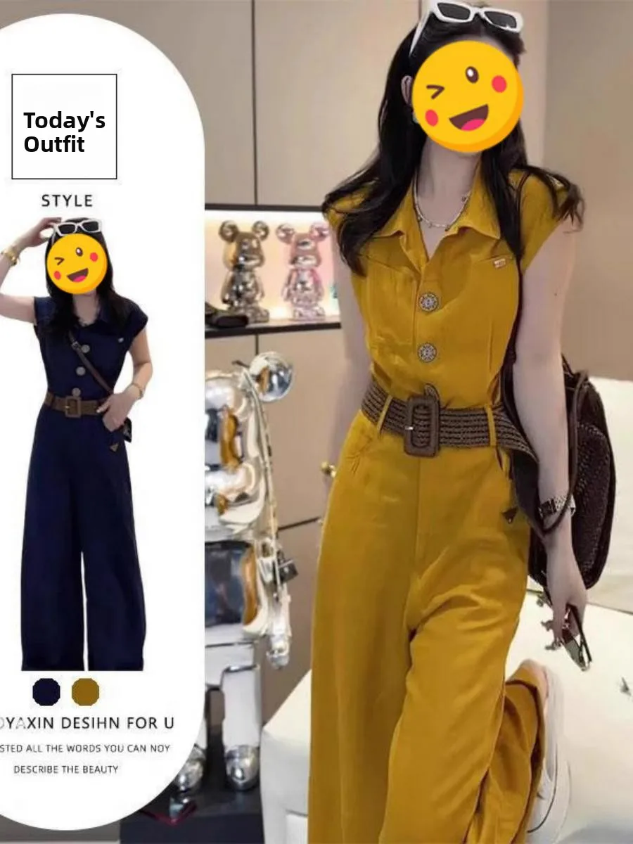 

Новый модный комбинезон с высокой талией для похудения, длинные брюки с v-образным вырезом на пуговицах, модный костюм белого цвета