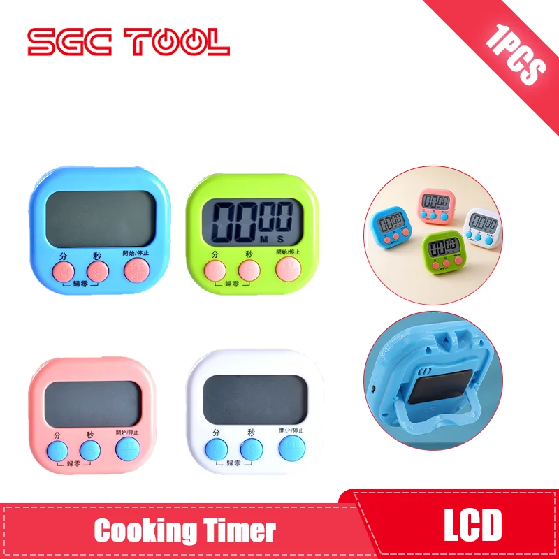 

Mini Digital Kitchen Timer for Cooking Big Digits Loud Alarm Magnetic Backing Stand Cooking Timer Suitable for Study Work Sport