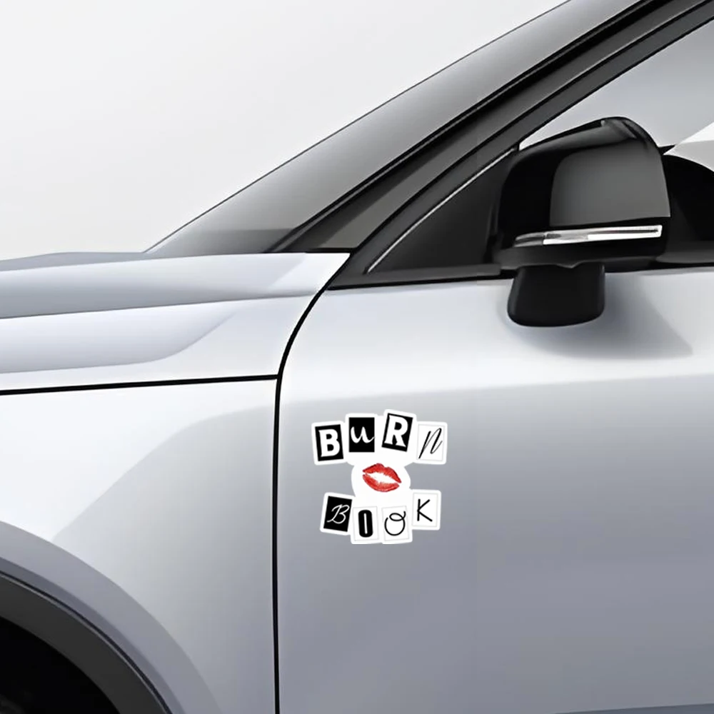 Mean Girls - Burn Book - ملصق مضاد للماء لأجهزة الكمبيوتر المحمولة للسيارات والنوافذ