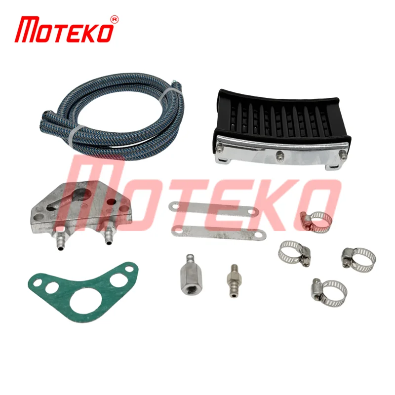 

BX17070062 ALUMINUM ENGINE OIL COOLER DIRT PIT SOIL BIKE RADIATOR COOLING ATV QUAD 50 70 90 100 110 125 150CC