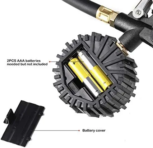 

CZC AUTO Digital Tire Inflator – LED Display, Brass Chuck, for Car, Truck, RV, Bike