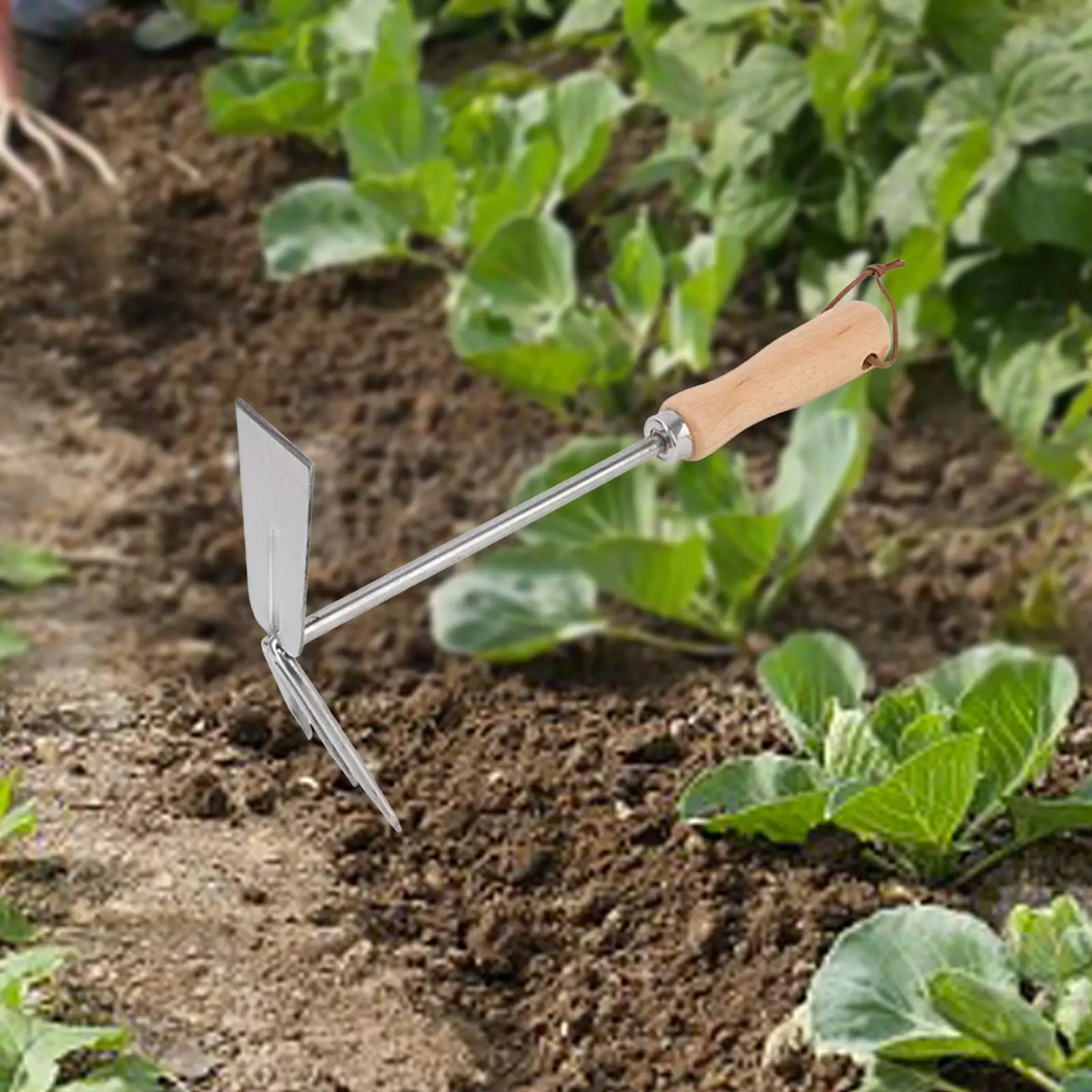 

Garden Hoe and Cultivator Soil Tiller Cultivator Fork Rustproof Stainless Steel er Rake Tool for ing