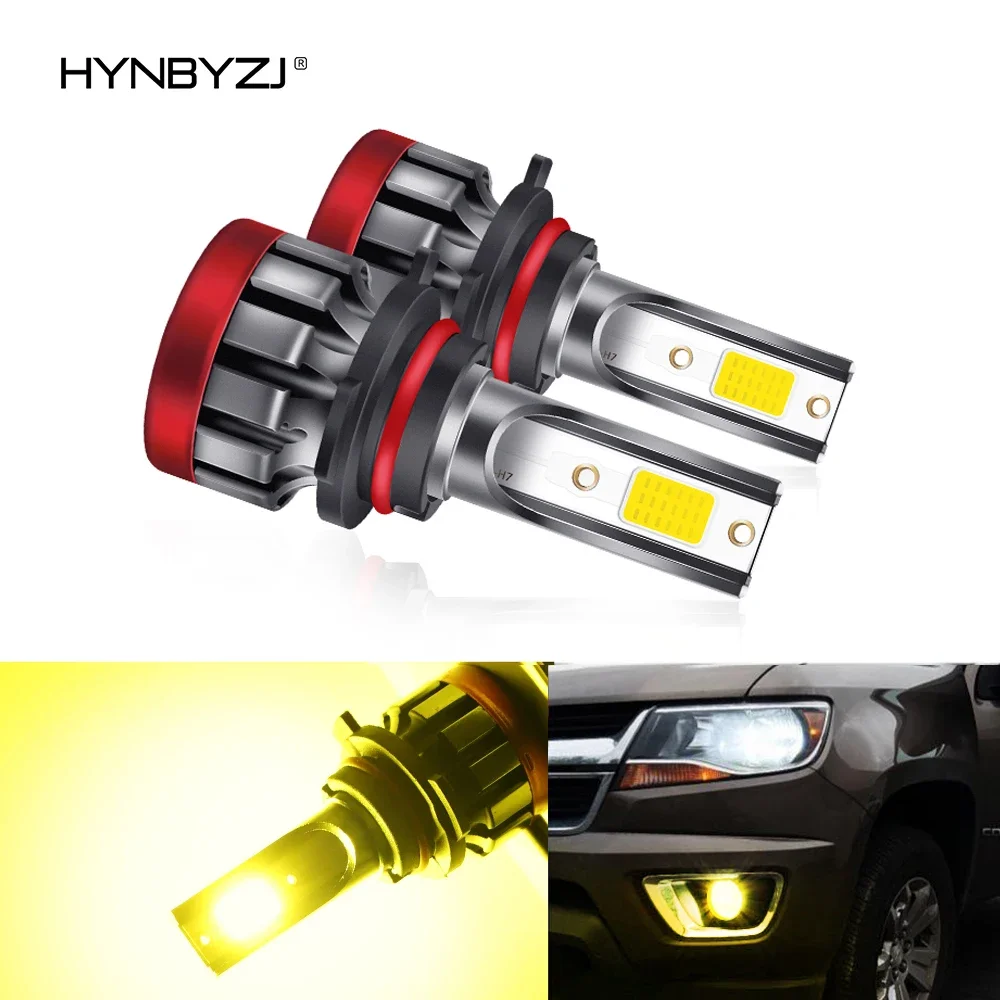 

2PCS Car LED Fog Lamp Yellow Color 880/881 H3 H8 H11 9005 9006 5202 P13W 3000K Headlight Bulbs Auto Motorcycle Foglamps