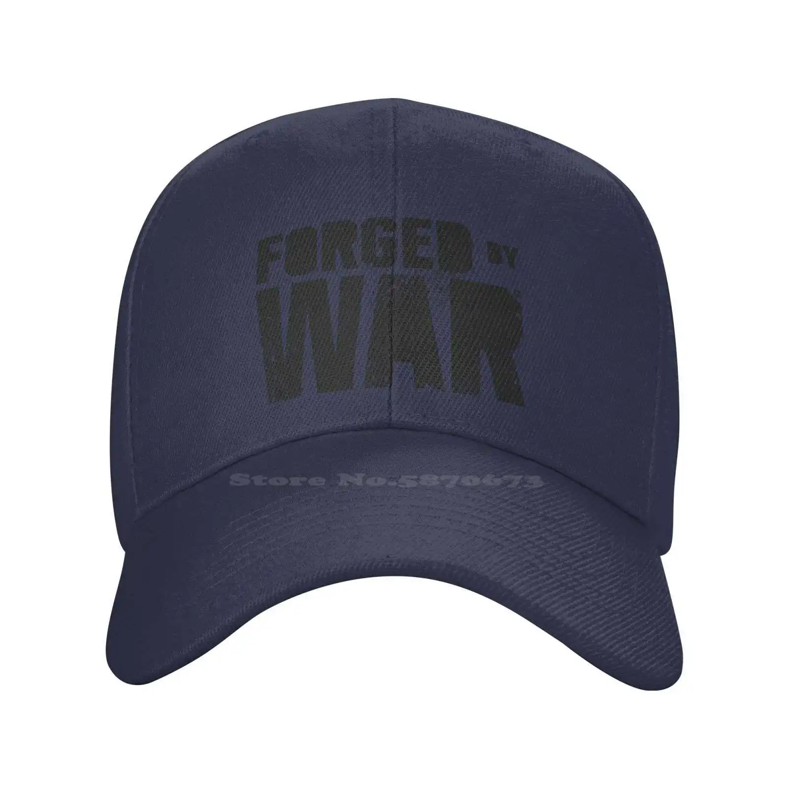 Forged By War Logo Fashion quality Denim cap Knitted hat Baseball cap