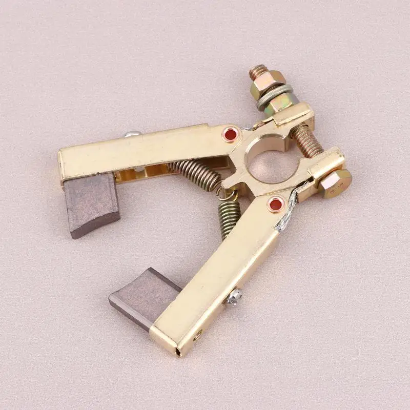 Hot Sale Carbon Brush Holder Scissors Double Foot Type For Motor Power Tool Hole Dia. 12mm Copper Carbon Brush Holder view 2