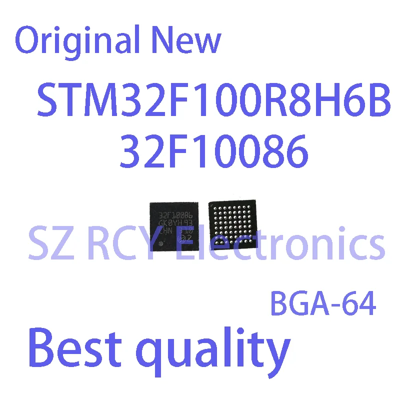 

(2 PCS)New STM32F100R8H6B STM32F100R8H6 32F10086 BGA-64 MCU IC Chip electronic