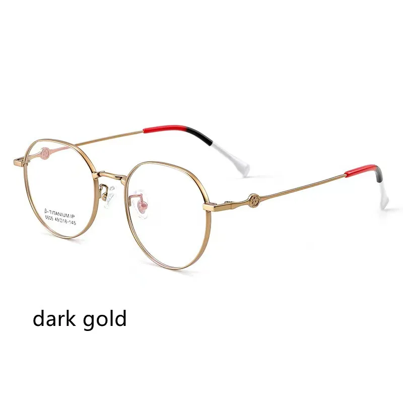 

49mm Retro Pure titanium Frame Optical Glasses Fashion Harry glasses Small Round Circle Prescription eyeglass frame 6605