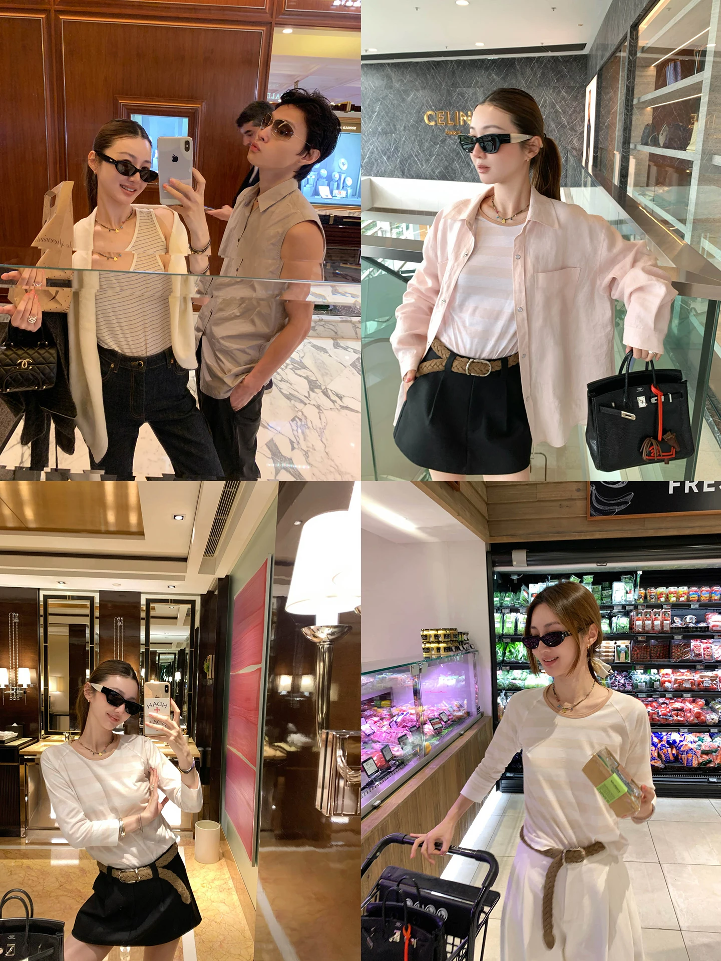 

Женская свободная хлопковая футболка VCruan Ashige Morning Light Pink Striped Vest с круглым вырезом, удобная для повседневной носки