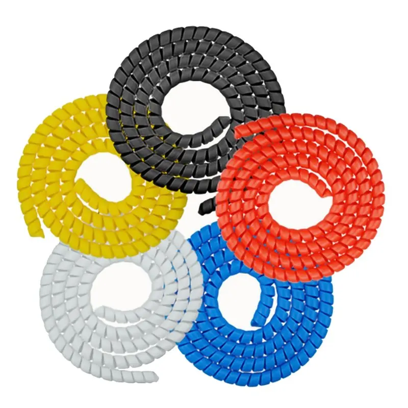 A07T-Wiring Harness Spiral Cable Protector 1M For M365 PRO Scooter Brake Motor 5 Colors 2Pcs Per Color Wire Sleeve