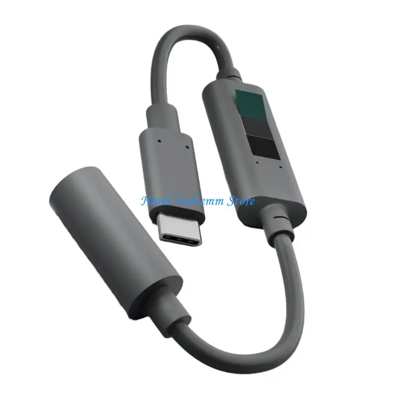 H37F USB C To Mini DC5521 Cable Real Time Current Display For Mini Router