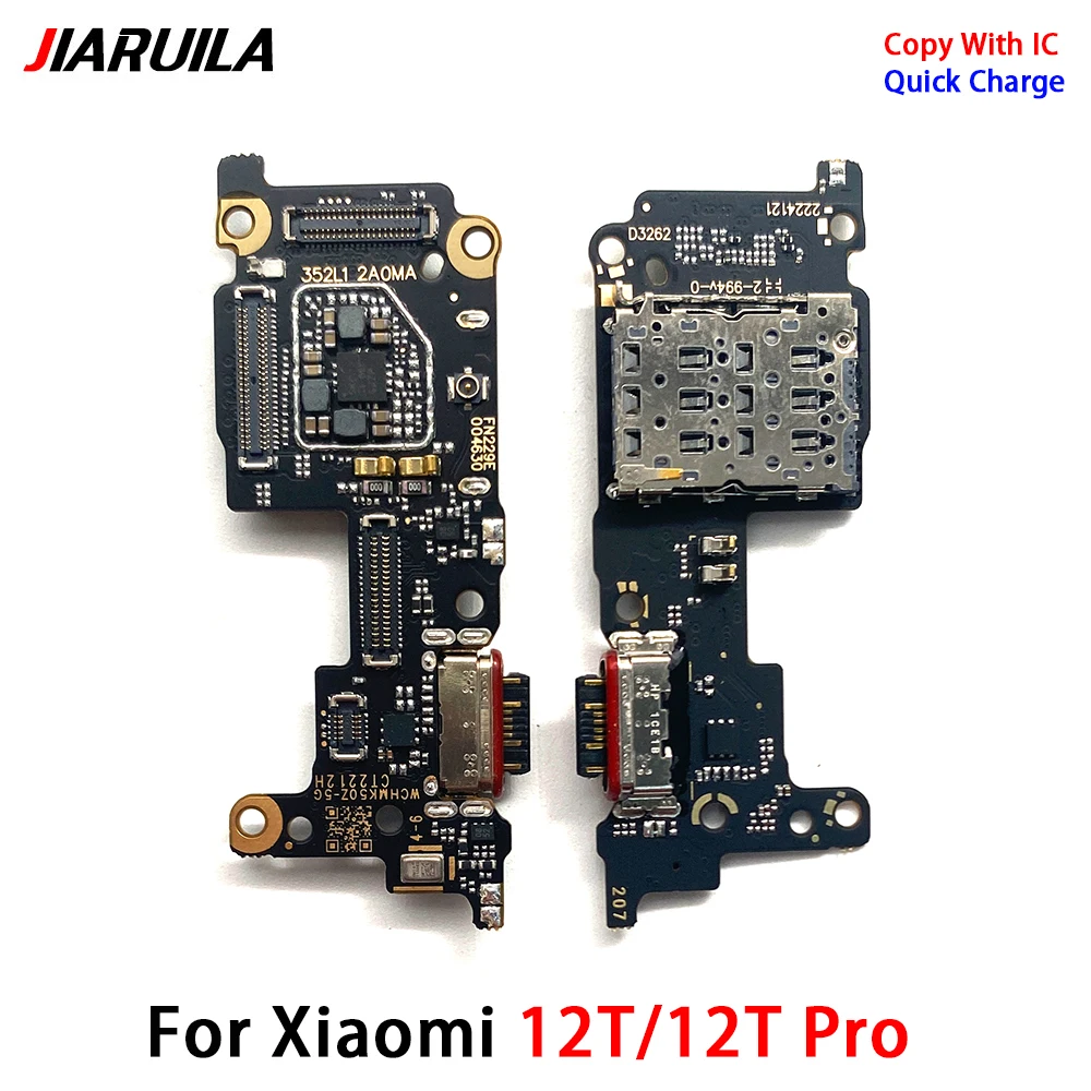 NEW USB Charger Dock Plug Socket Connector Charging Port Microphone Flex Cable Replacement Parts For Xiaomi Mi 11T 12T 12 Pro