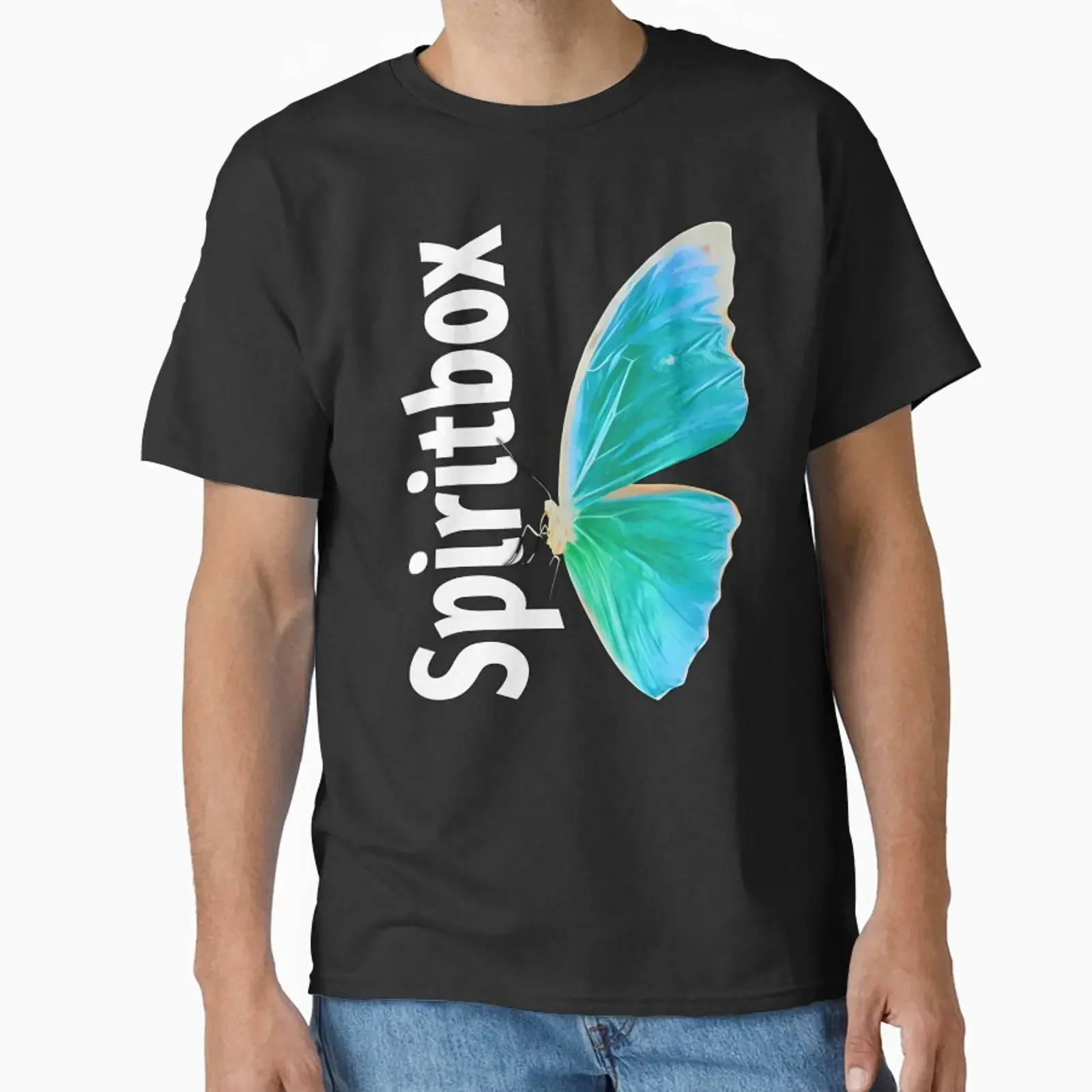 Spiritbox Classic T Shirt vintage Washed Versatile streetwear Slightly homme Casual Stretched Soft Unisex Breathable