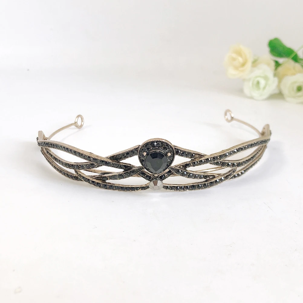

Wedding Hair Accessories for Women Rhinestone Tiara Bridal Headdress Vintage Headpiece Crown
