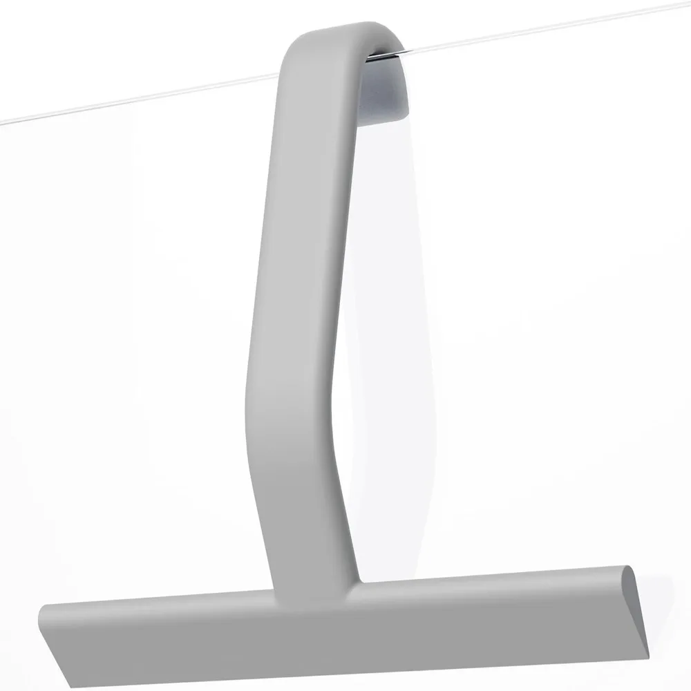 

All-One-Piece Shower Squeegee Easy Hanging Streak-Free Glass Door Squeegee Silicone Material Glass Wiper Bathroom Use
