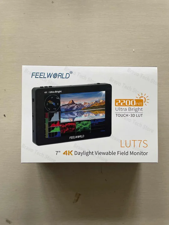 FEELWORLD LUT7 LUT7S LUT7 PRO 7 inch 2200nits 3G SDI 4K Touch Screen 3D LUT Field Monitor Full HD 1920x1200 IPS for DSLR Cameras