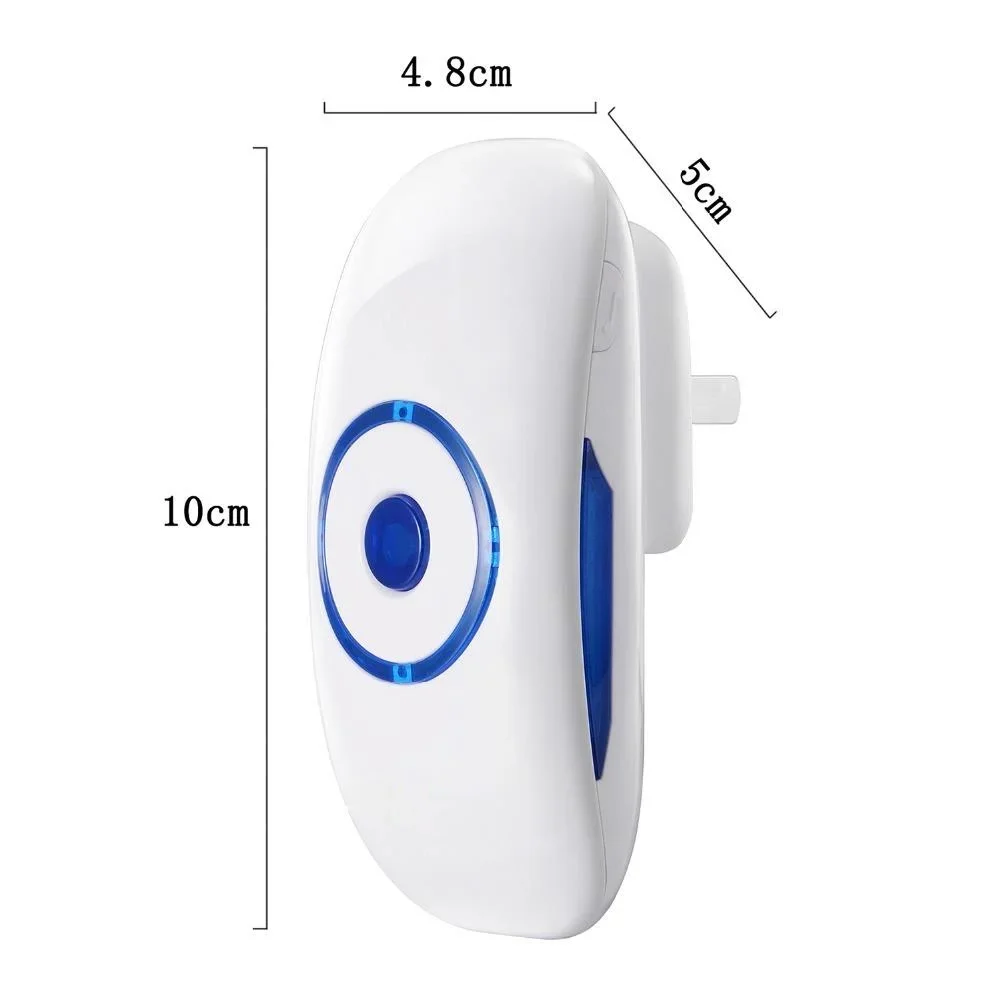 Hot Sell Wireless PIR Motion Sensor Infrared Doorbell with 38 Melodies Chime and Led Flash Waterproof Smart Door Bellsm