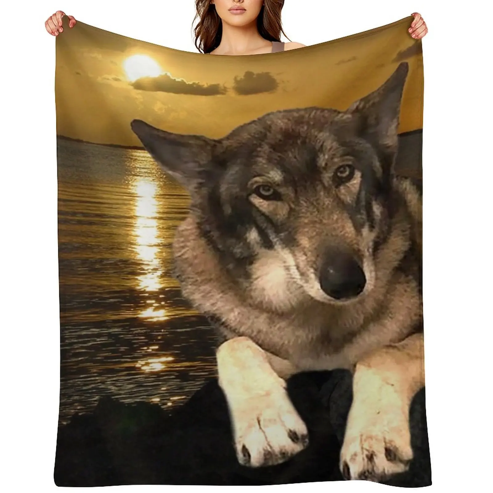 

Dog German Shepherd Throw Blanket Hairy Soft Blankets For Baby Beautifuls Blankets