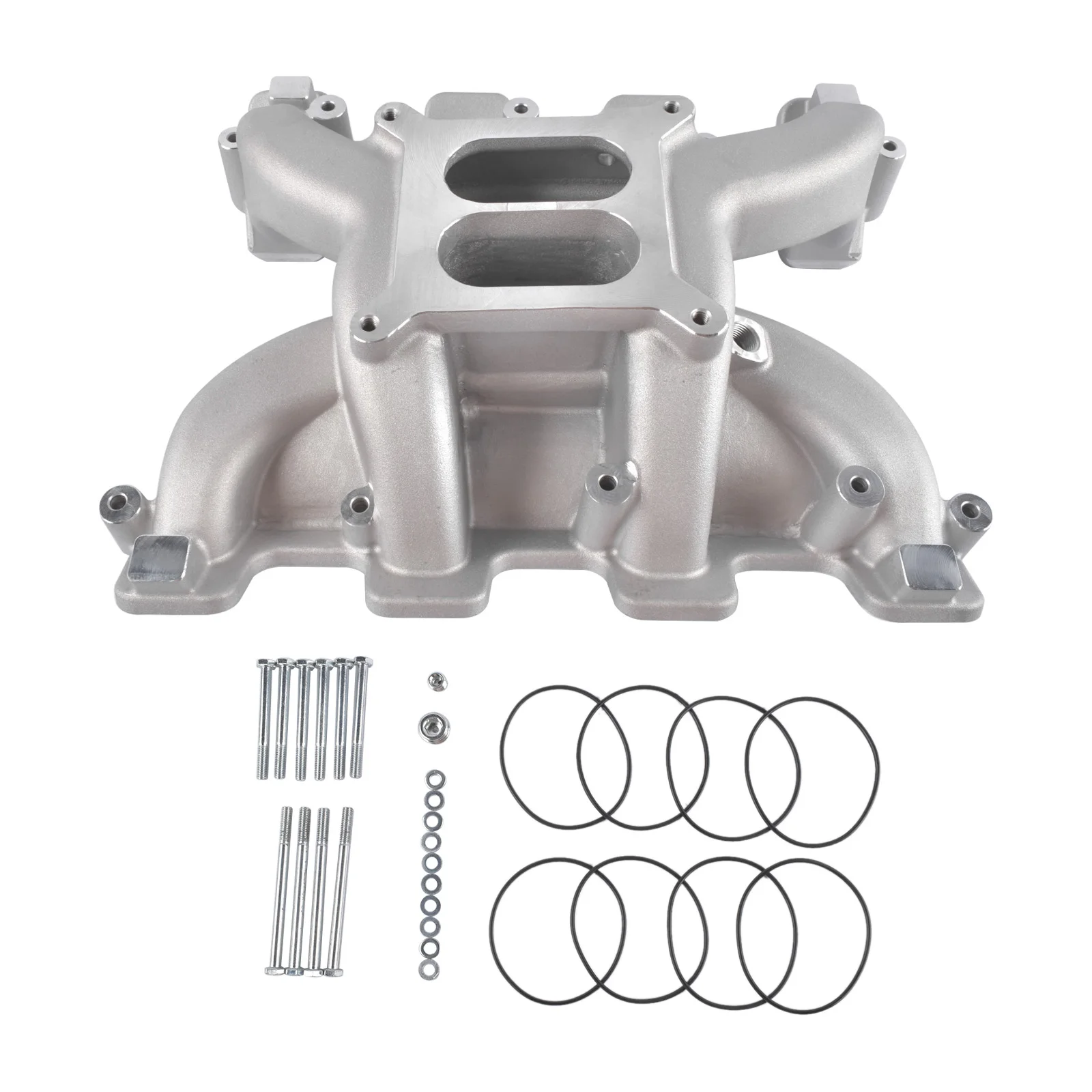 AP02 Dual Plane Carbureted Intake Manifold for GM LS1/LS2/LS6 5.7L 6.0L 1997-2007