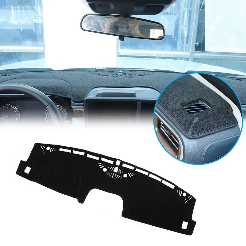 For Ford Maverick 2022 black polyester car styling  dashboard sun protection mat sticker car interior protection accessories LHD