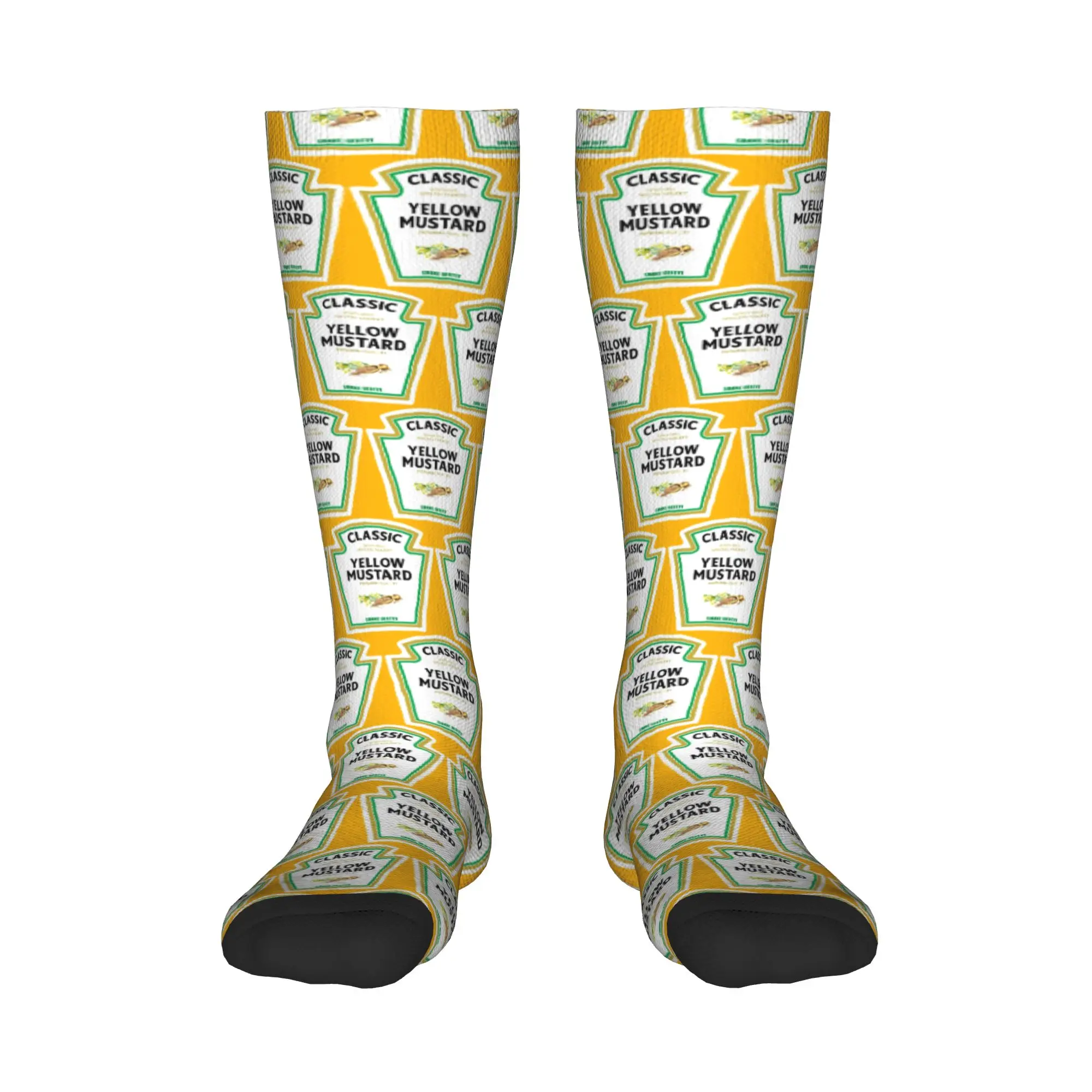 All Seasons Crew Stockings Mustard Mayo Ketchup Socks Harajuku Long Socks Accessories for Men Women Gifts