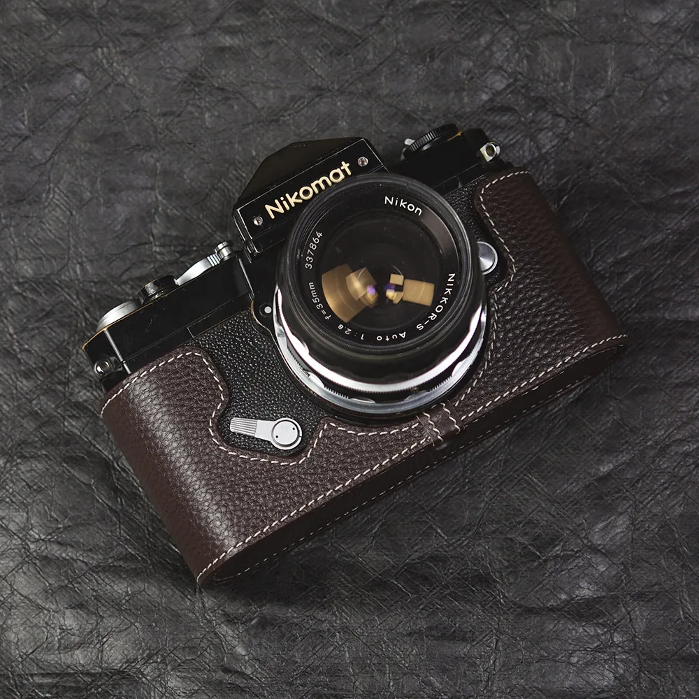 

Leather Camera Half Case Leather Case For NIKKORMAT FTN Case Leather Camera Strap FT/FT2/FT3 Case Handmade Half Case