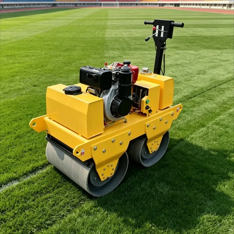 Customized Compact Walk Behind Roller Single Drum Design For Small Asphalt Driveway Jobs