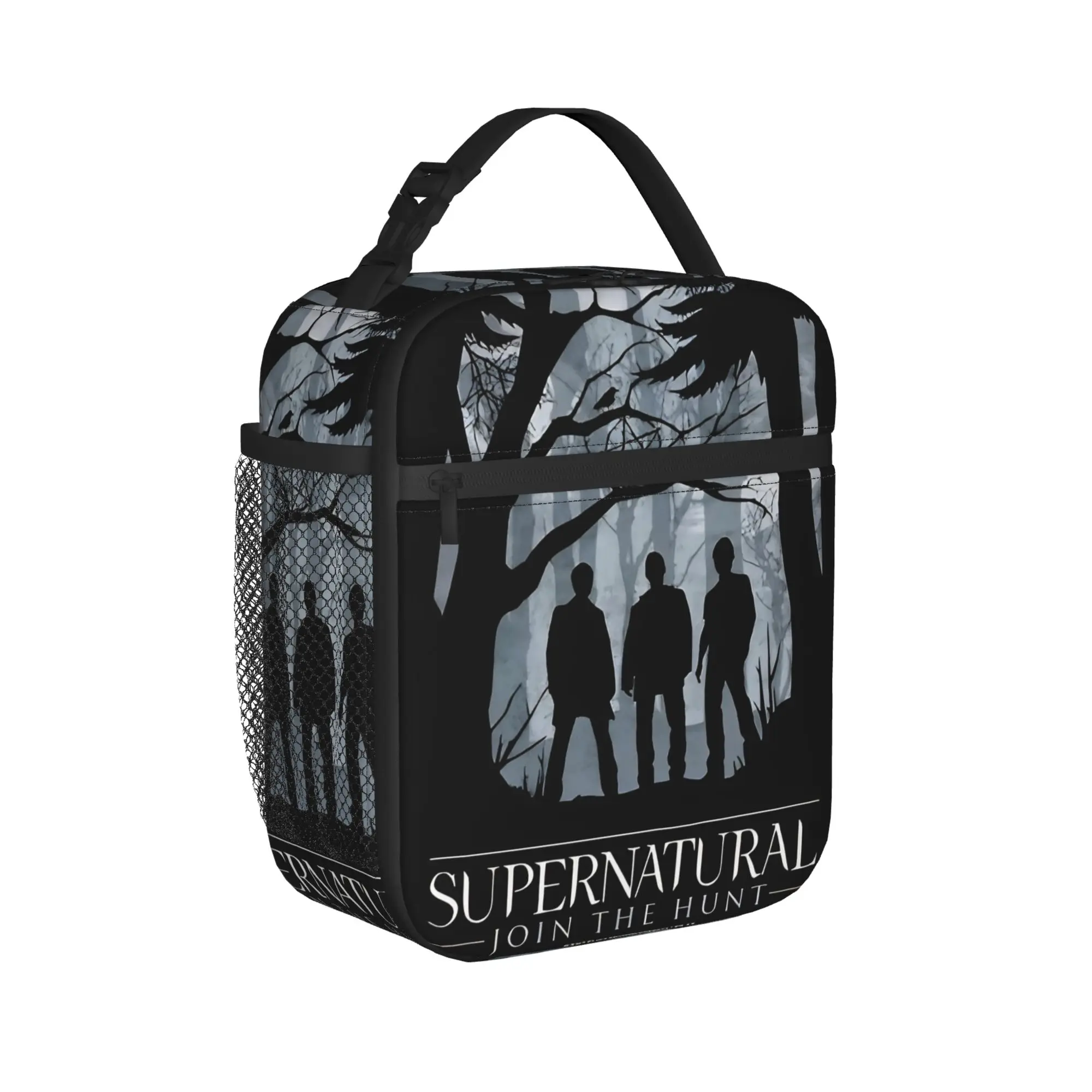 Supernatural  Movie Insulated Lunch Bag High Capacity  Meal Container Thermal Bag Tote Lunch Box College  Travel Food Handbags